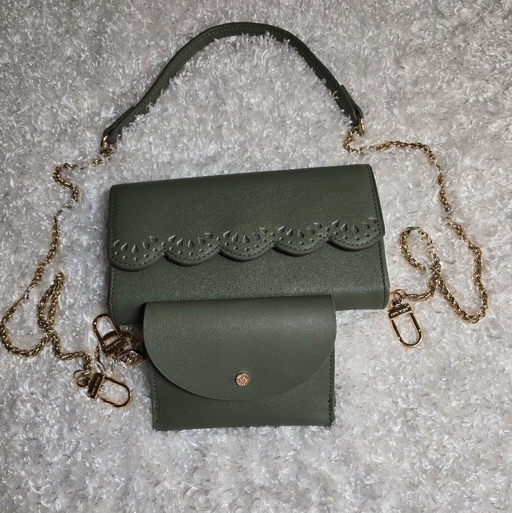 Anne Klein Crossbody Wallet Set